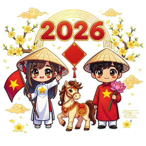 Sticker lễ hội Tết 2026